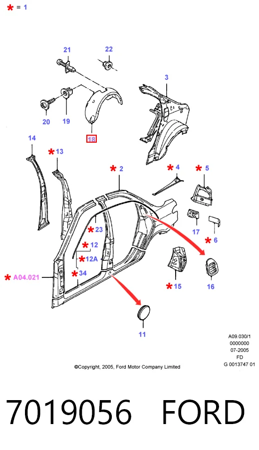 7019056 Ford