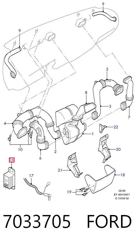 7033705 Ford Регулятор оборотів пічки