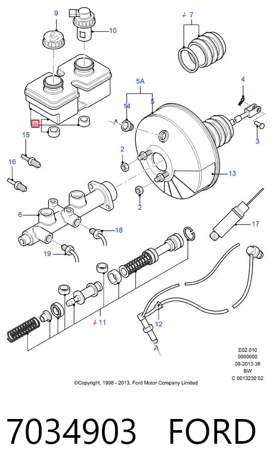 Бачок ГГЦ Ford Transit IV фургон (T) (1985 - 1992) ціна, від 26.61 USD