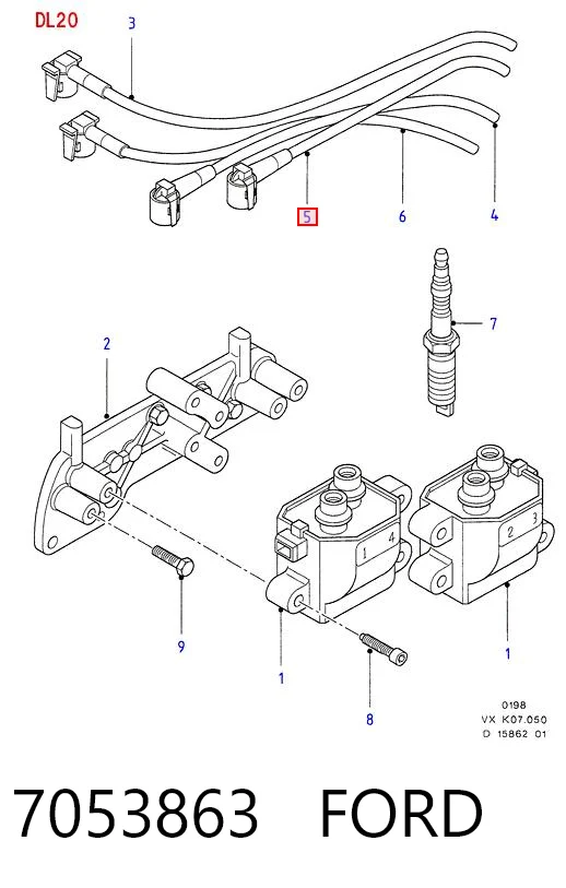 Дріт високовольтний Bosch B090