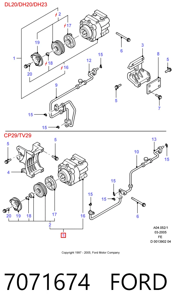 Компресор кондиціонера Ford Scorpio 1 GAE, GGE