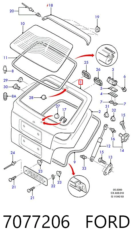 П'яті двері Ford Fiesta Mk3 хетчбек (GFJ) (1989 - 1995) ціна, від 714.02 USD