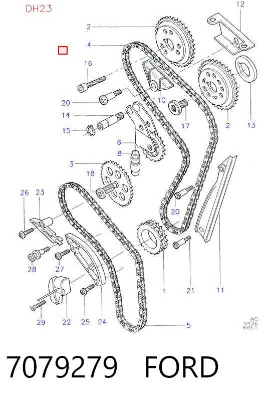 95WM6268AA Mercedes Ланцюг приводу распредвала