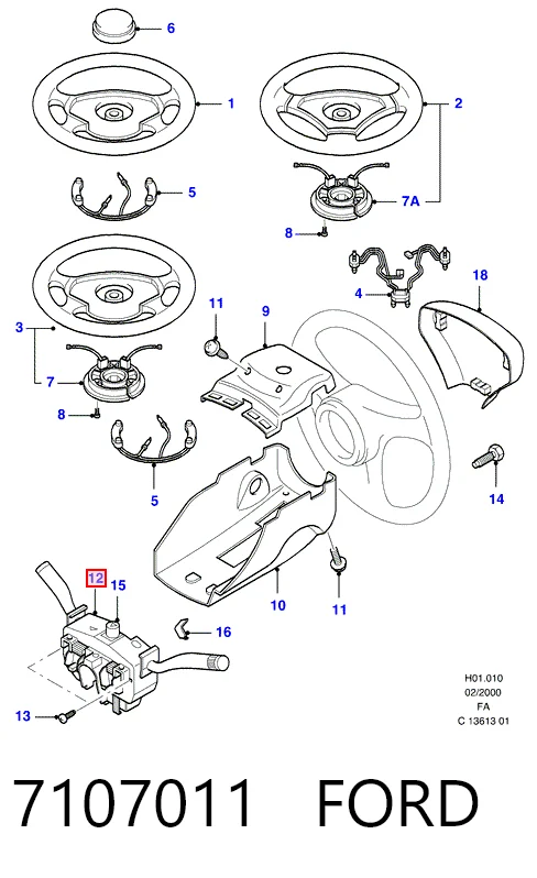  Підрульовий перемикач Ford Escort 5