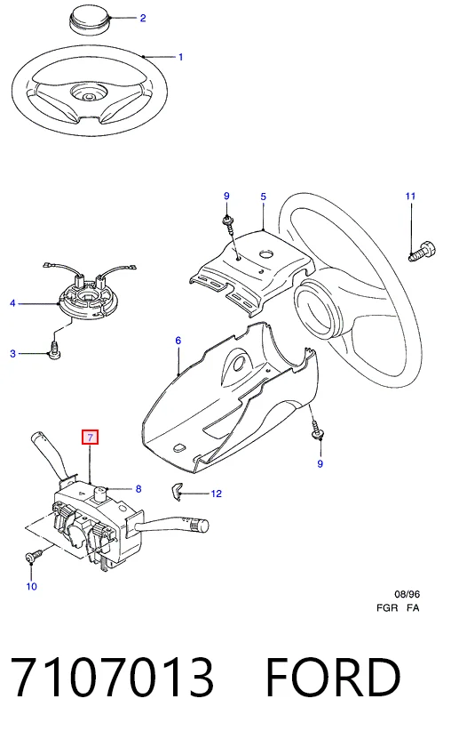 Перемикачі Ford Escort VII універсал (GAL, ANL) (1995 - 1999) ціна, від 34.31 USD