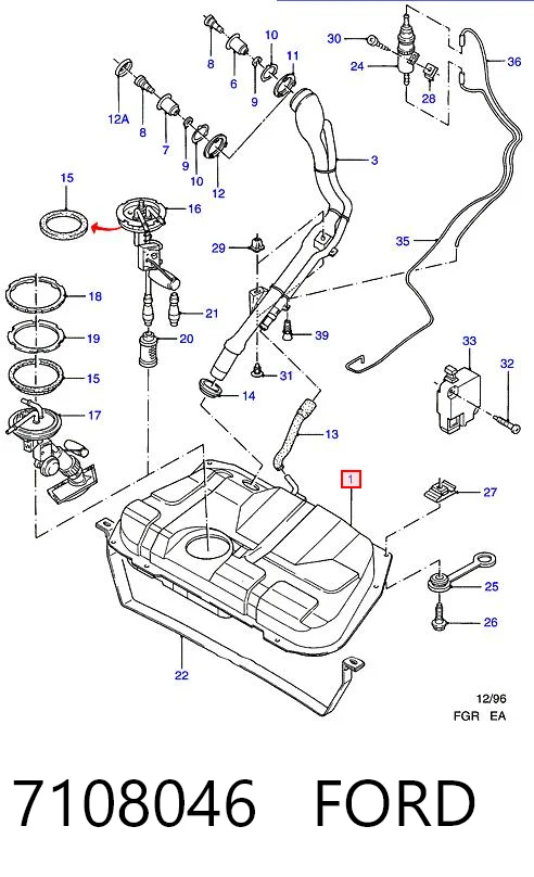 Купити Паливний бак Ford Escort VI GAL