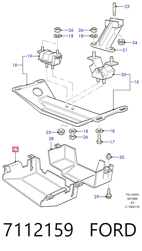 Утеплювач капота на Ford Transit IV T