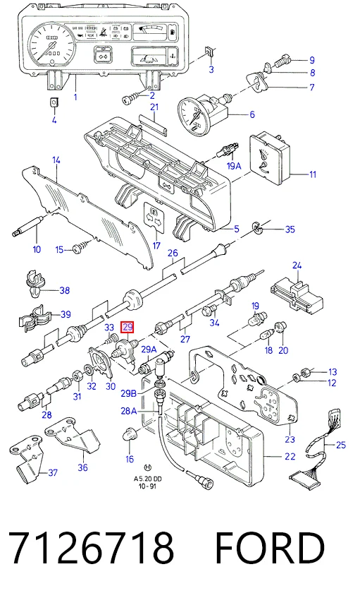 Купити Датчик швидкості Ford Escort VII GAL, ANL