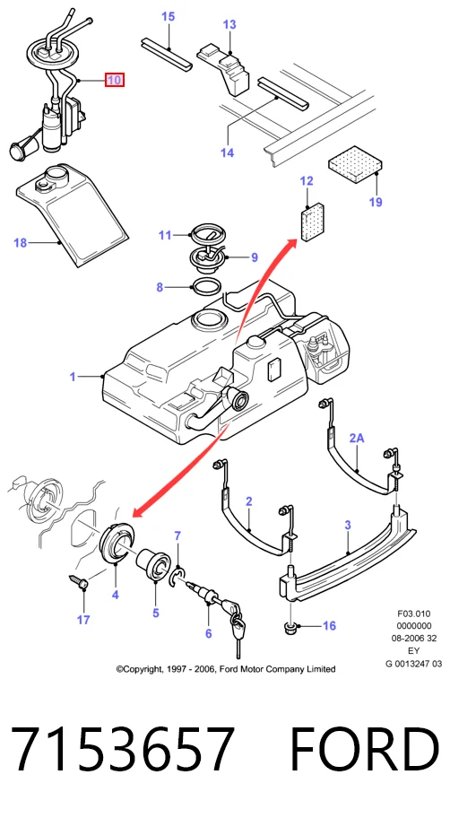  Насос паливний електричний Ford Escort 6