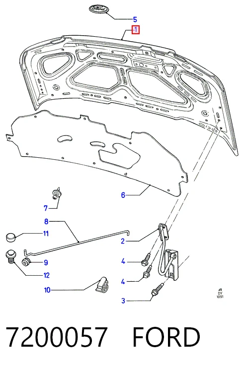 Капот DP Group BP7054 ціна, від 91.78 USD