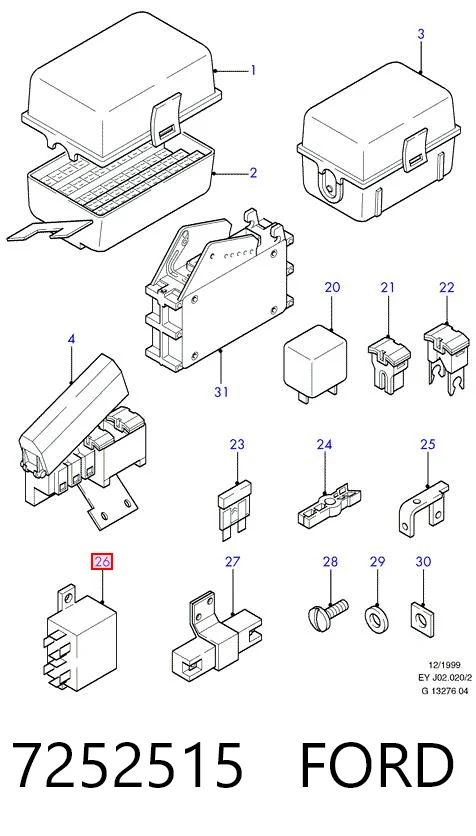 Реле свічок накалу Ford Transit 4 E