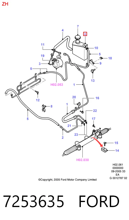 Купити Бачок ГУР Ford Escort VII GAL, AAL, ABL