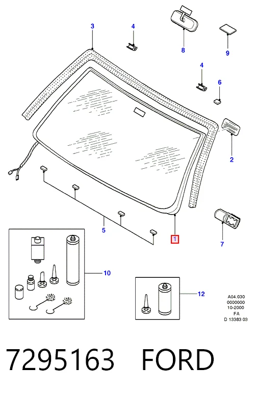 Автоскло Ford Escort CLASSIC хетчбек (AAL, ABL) (1998 - 2000) ціна, від 253.37 USD