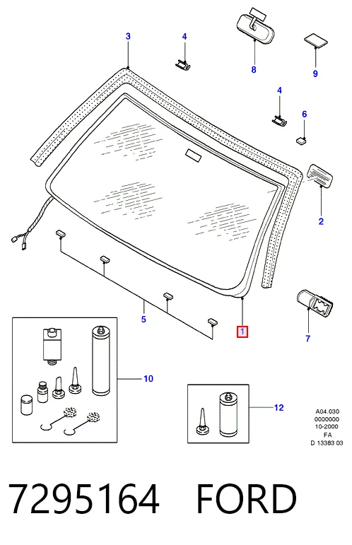  Лобове скло Ford Escort 5