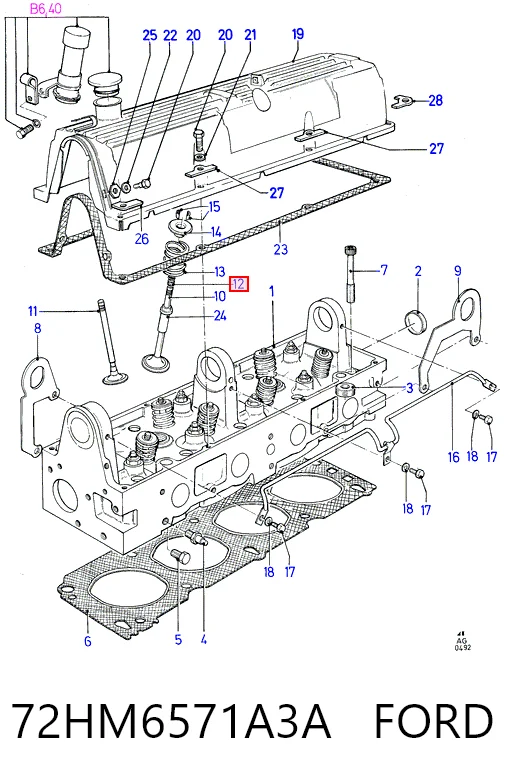 Сальник клапана 4S002P SKT