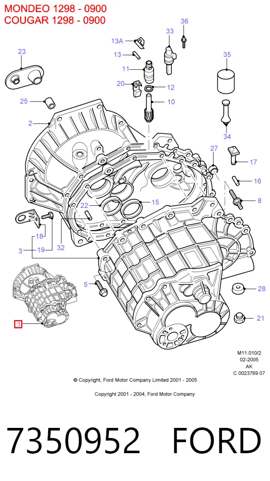 Купити Коробка передач Ford Mondeo I GBP