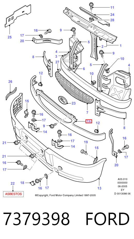 Решітка радіатора на Ford Transit IV E