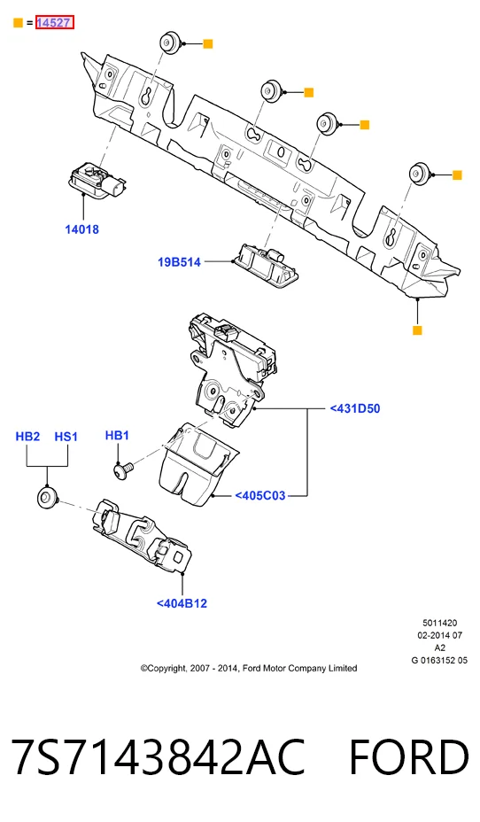 7S7143842AC Ford