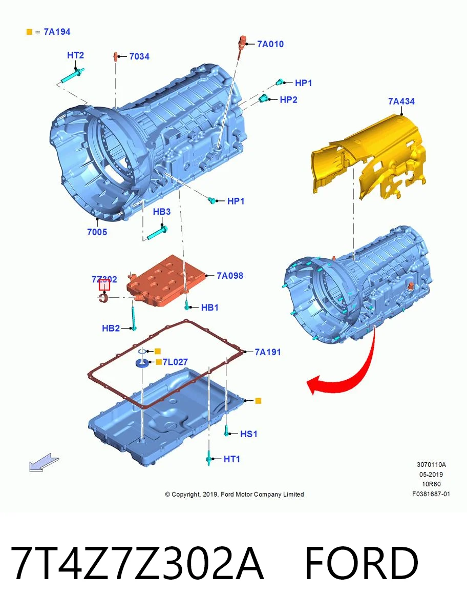 7T4Z7Z302A Ford 