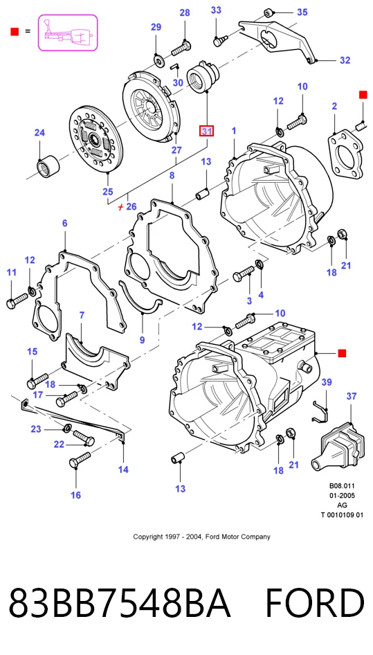 Вижимний підшипник 3151192041 Sachs