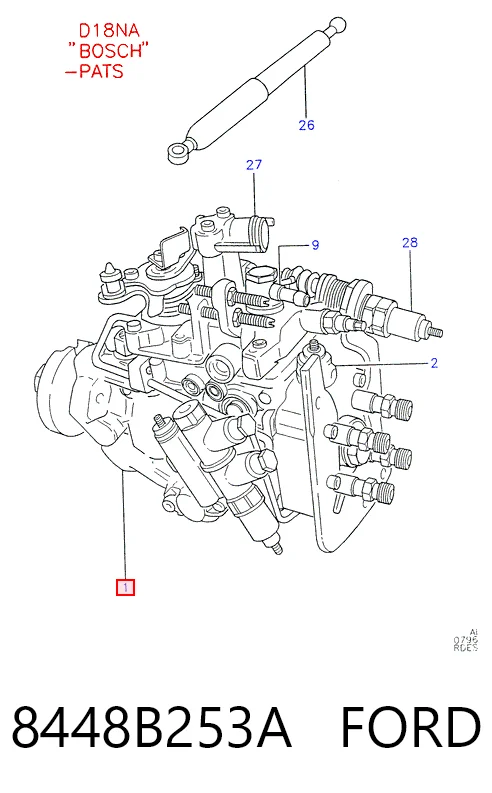  Паливний насос високого тиску Ford Mondeo 2