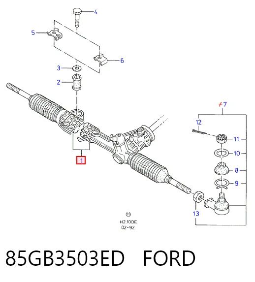 Управління рульове в зборі ZF Parts 7831974114 ціна, від 29.30 USD