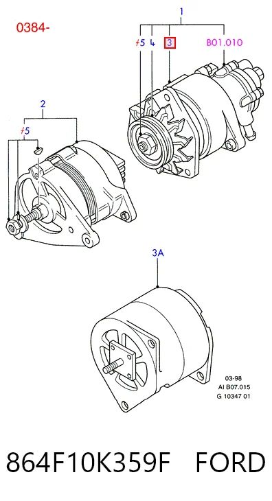 Генератор Hmpx HMP894F10300AA ціна, від 149.16 USD