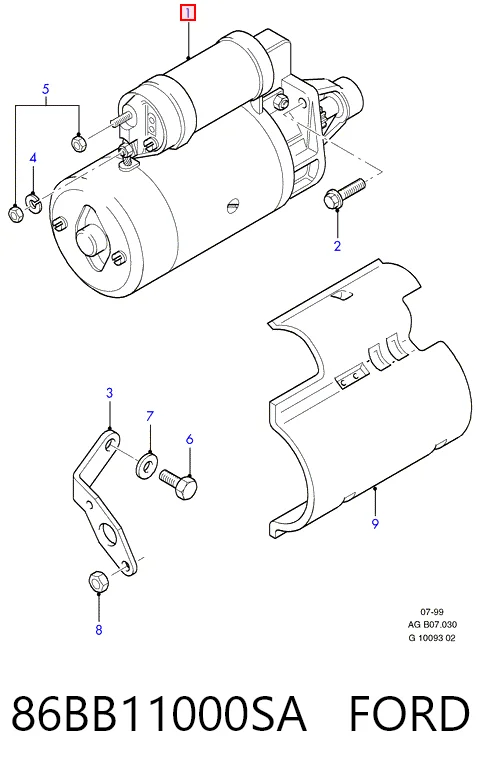 Купити Стартер Ford Sierra I GBC