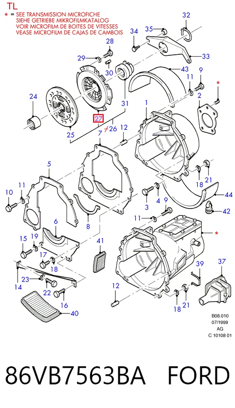Корзина диска зчеплення MG GCP228