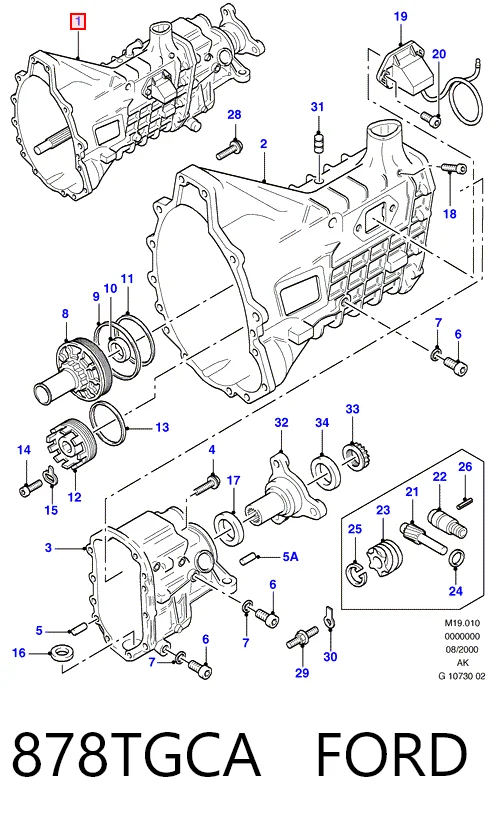 МКП в зборі Ford Sierra II хетчбек (GBC,GBG) (1987 - 1993) ціна, від 82.35 USD