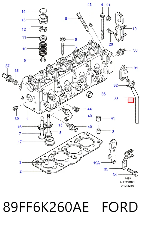  Прокладка клапанної кришки Ford Escort 