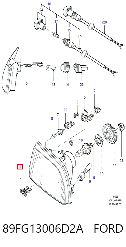 Купити Фара ліва Ford Fiesta Mk3 GFJ