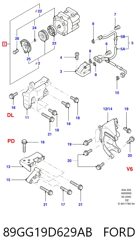 Купити Компресор кондиціонера Ford Granada  GU