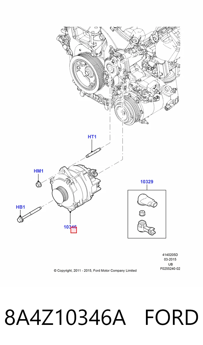 8A4Z10346A Ford Авто генератор