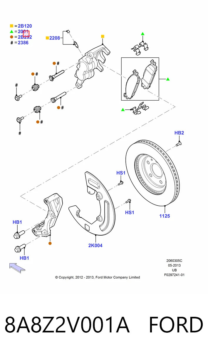 Z171508 Power Stop Передні гальмівні колодки