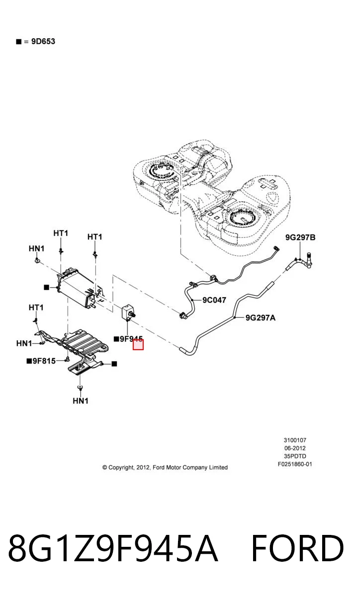 8G1Z9F945A Ford 