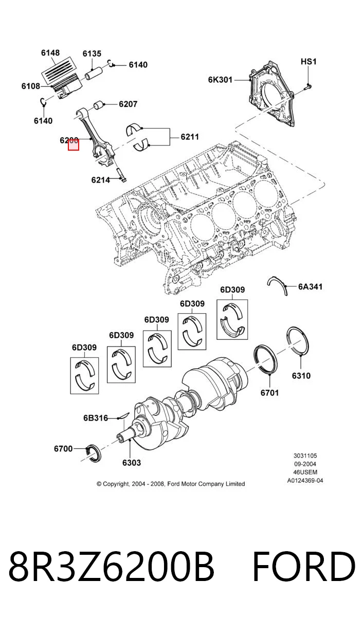 8R3Z6200B Ford 