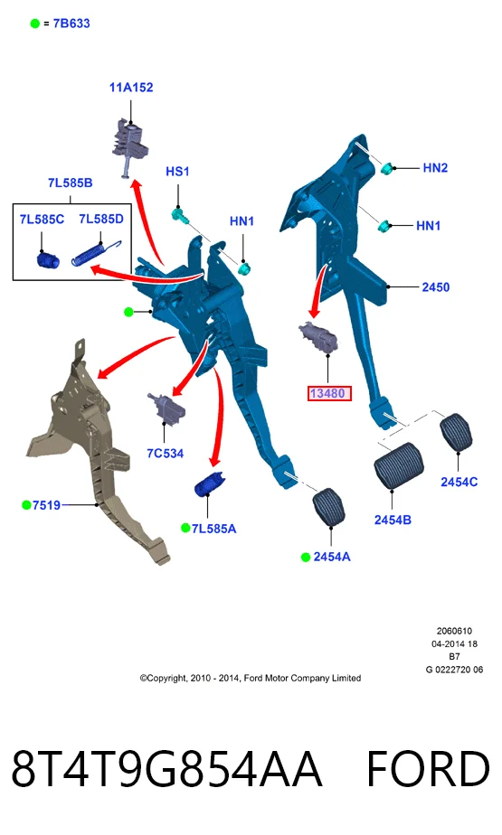Купити SKSLS510 SKP Датчик педалі гальма