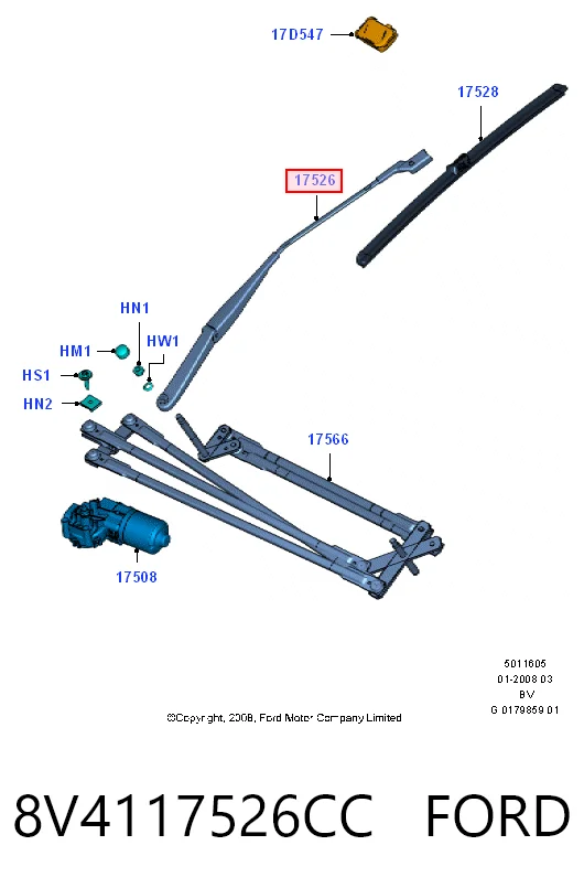  Ford 8V4117526CD ціна, від 6.48 USD
