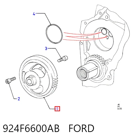 924F6600AB Ford Масляний насос двигуна