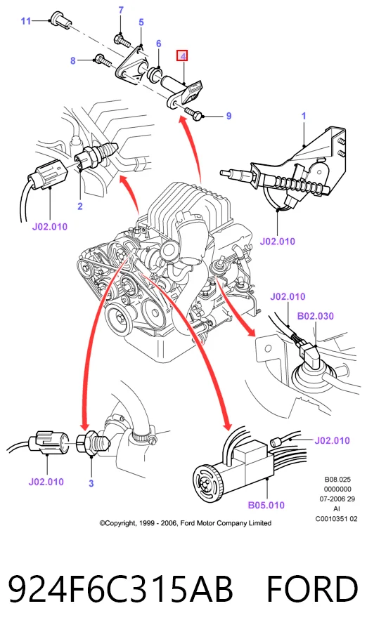 924F6C315AB Ford ДПКВ