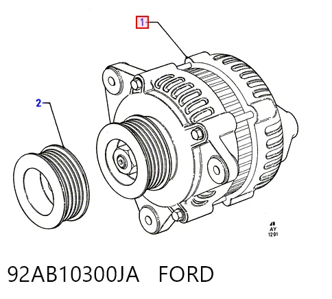 92AB10300JA Ford Авто генератор