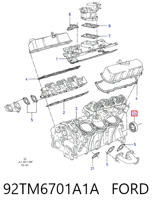 Сальник колінвала двигуна, задній Britpart 4719898G ціна, від 8.82 USD