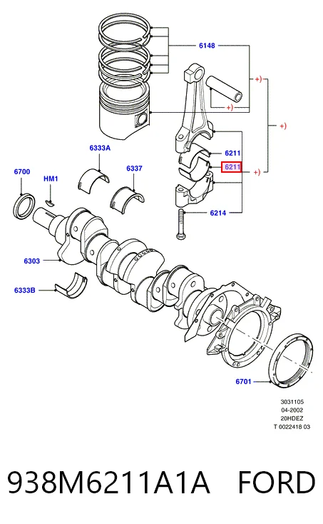 CR4150AM King Підшипник шатуна