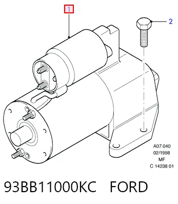 93BB11000KC Ford Стартер двигуна