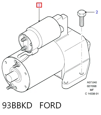 93BBKD Ford Стартер двигуна