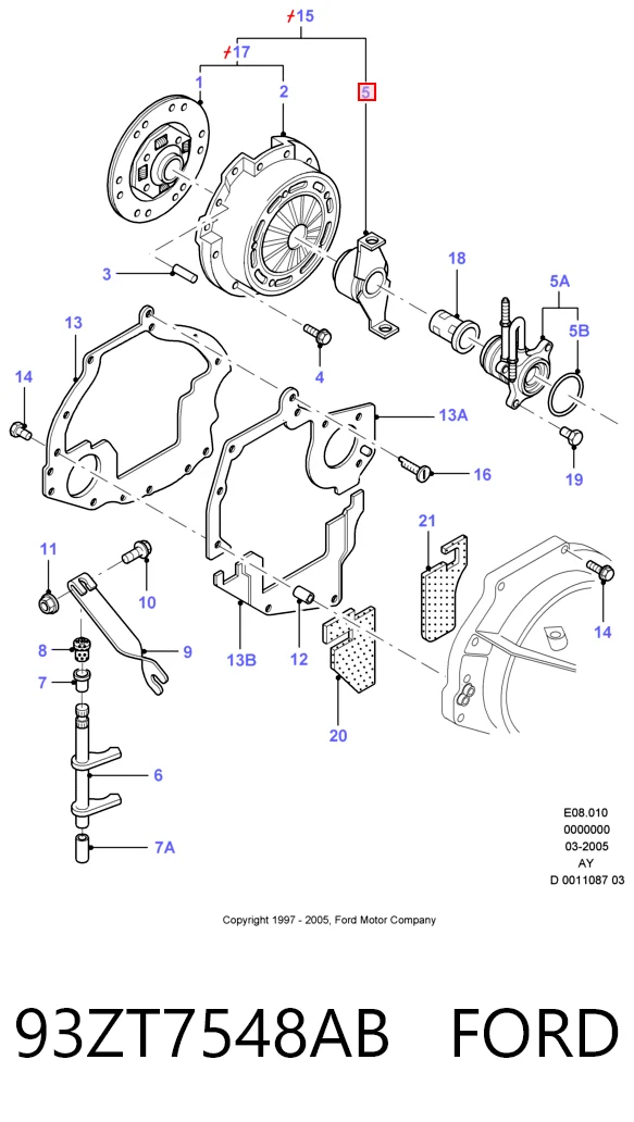  Вижимний підшипник Ford Mondeo 1