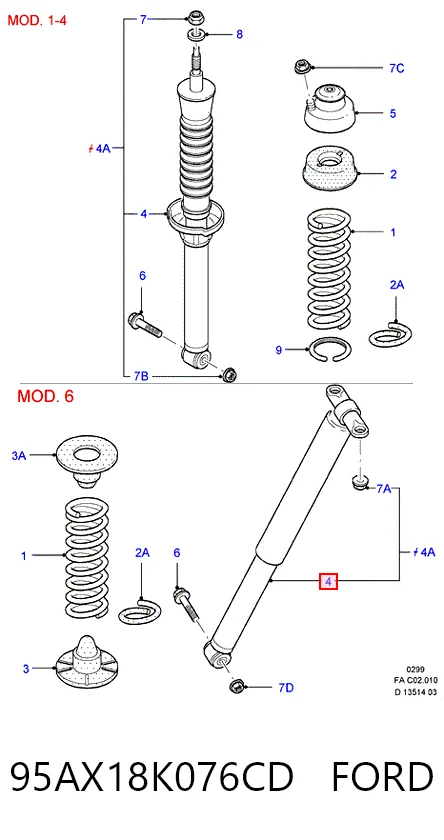 Амортизатор задній Daco 562543 ціна, від 22.84 USD