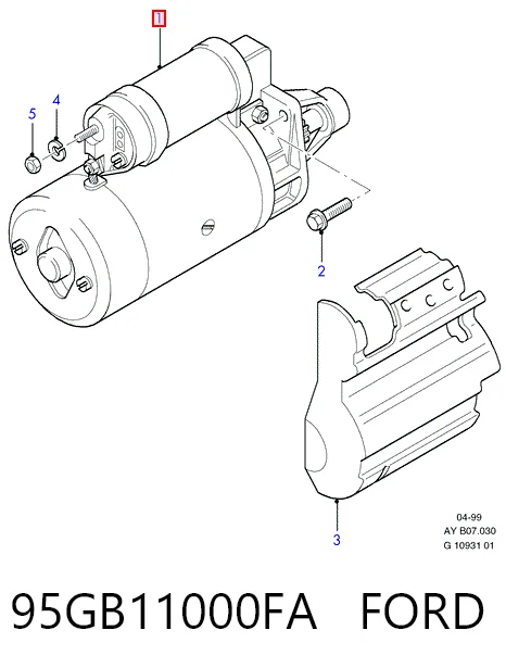 Стартер Ford Sierra I хетчбек (GBC) (1982 - 1987) ціна, від 78.56 USD
