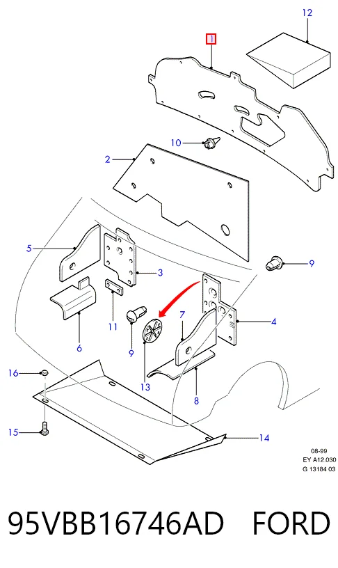 Шумоізоляція капота Ford Transit 4 E